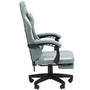 Игровое компьютерное кресло CHAIRMAN CH26 ткань, зеленый/бежевый